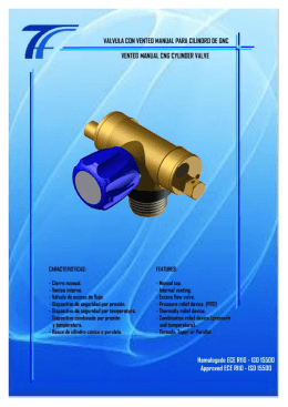 Valvula de cilindro con venteo Manual