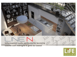 Informazioni sulle particolarit&agrave; tecniche cucine con maniglia a gola