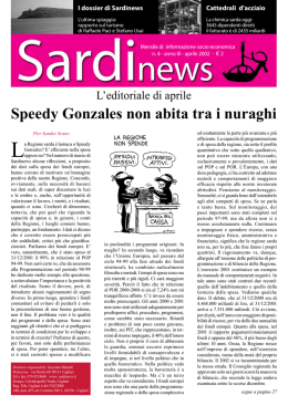 Speedy Gonzales non abita tra i nuraghi
