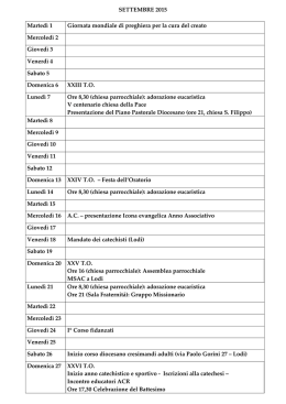 Scarica il PDF del Calendario Anno Pastorale 2015-2016