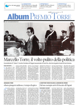 Marcello Torre, il volto pulito della politica