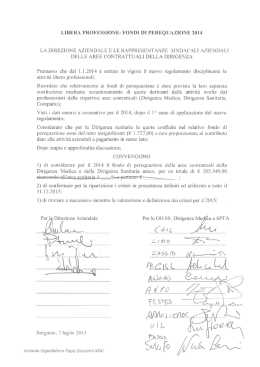la direzione aziendale e le rappresentanze sindacali aziendali delle