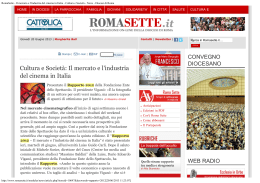 Cultura e Societ&agrave; - News - Diocesi di Roma