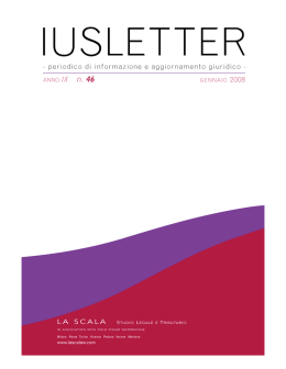 Iusletter 46 &ndash; gen 2008