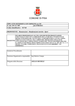 Det. 895-2013 Incarico Ing. Bechi per lavori Scuola Media Fibonacci