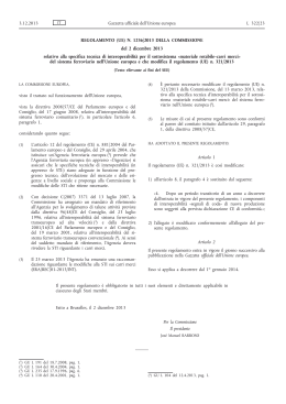 regolamento 1236/2013/CE della Commissione, del 2 dicembre 2013