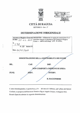 CITTÀ DI RAGUSA - Comune di Ragusa