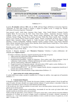 Verbale n. 3 del 30-09-2014 - Liceo Parmenide Vallo della Lucania