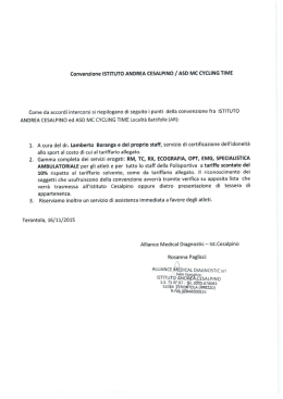 Convenzione ISTITUTO ANDREA CESALPINO