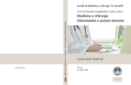 Medicina e chirurgia, Odontoiatria e Protesi Dentaria