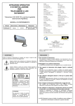 istruzioni operative e di installazione per telecamere