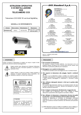 istruzioni operative e di installazione per telecamere