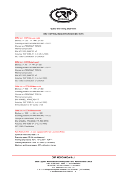 CRP MECCANICA S.r.l. - CRP Meccanica. CNC Machining Company
