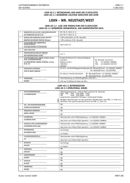 loxn - Luftfahrthandbuch &Ouml;sterreich / AIP Austria