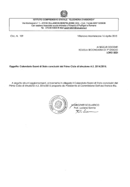 N. 109 - Istituto Comprensivo E. d`Arborea