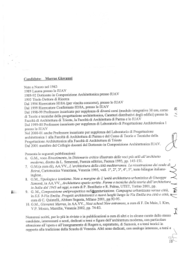 ICAR 14 Valutazione titoli - Università degli Studi di Trieste