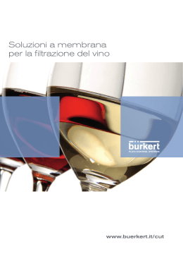 Soluzioni a membrana per la filtrazione del vino