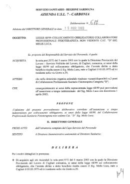 Delibera del 19 Marzo 2003, N.617