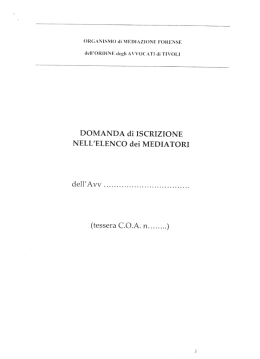 modulistica - Consiglio dell`Ordine degli Avvocati di Tivoli