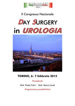iinnn UROLOGIA - Day Surgery Italia