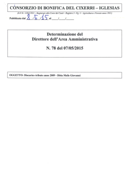 AA 78-2015 - Consorzio Bonifica del Cixerri