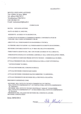 curriculum del Dr. Antonio G. Muceli