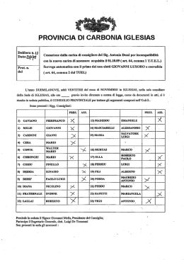 PROVINCIA DI CARBONIA IGLESIAS