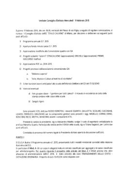 Verbale dell`11 Febbraio 2015