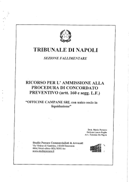 TRIBUNALE DI NAPOLI - Studio Legale avv. Michele Chianese