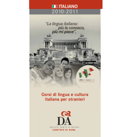 ITALIANO - Societ&agrave; Dante Alighieri, Comitato di Roma
