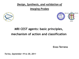 CEST agents - Molecular Imaging Center