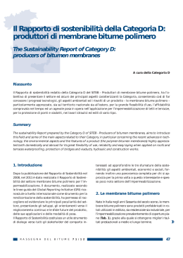 Il Rapporto di sostenibilità della Categoria D: produttori di