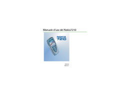 Manuale d`uso del Nokia7210