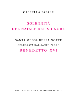 Libretto della Celebrazione