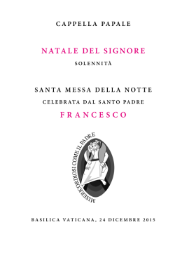 NATALE DEL SIGNORE FRANCESCO