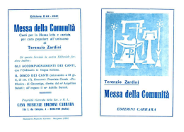 MESSA DELLA COMUNITA` - T. ZARDINI