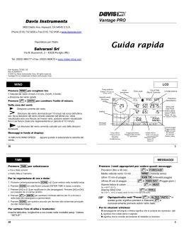 Guida rapida - Davis Instruments Corp.