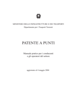 Manuale patente a punti