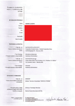 CV - Amministrazione Trasparente CEFPAS
