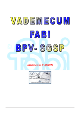Vademecum dipendente BPV BSGSP