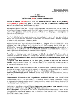 Scaricare il PDF. - Dailymotion Press
