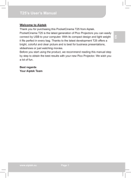 T25`s User`s Manual