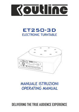 ET250-3D OPERATING MANUAL