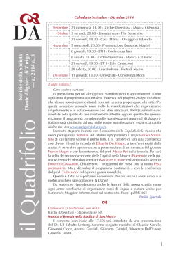 2014 n. 3 - Società Dante Alighieri Zurigo