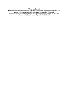 Vinni Lucherini, - Universit&agrave; degli Studi di Napoli Federico II