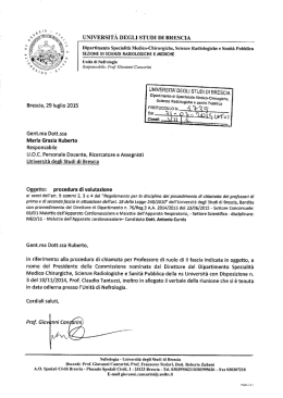 UNIVERSIT&Agrave; DEGLI STUDI DI BRESCIA