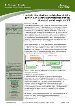 Il periodo di protezione ventricolare sinistra (LVPP, Left Ventricular