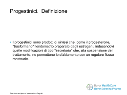 Il Progestinico - Dott. Carlo Mapelli