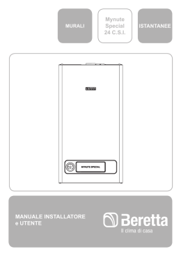 MANUALE INSTALLATORE e UTENTE Mynute Special 24