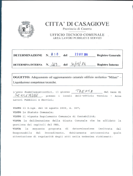 CITTA` DI CASAGIOVE - Comune di Casagiove